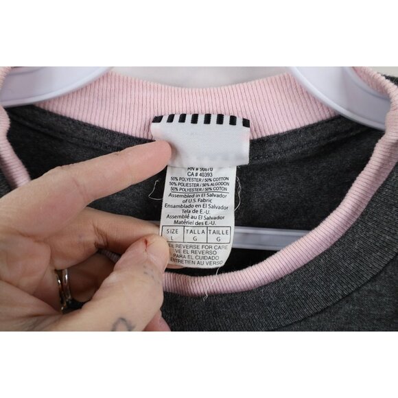 Vtg 90s Womens Large Layered Spell Out Ohio State University Long Sleeve T-Shirt - Picture 8 of 11